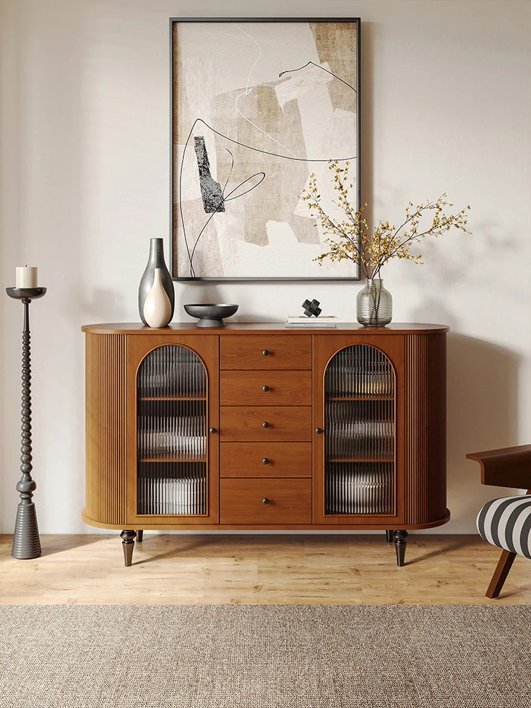Elegant Multi-Layer Board Cabinet with Glass Doors and Stylish Design – Perfect for Modern Home Décor hsms-4928