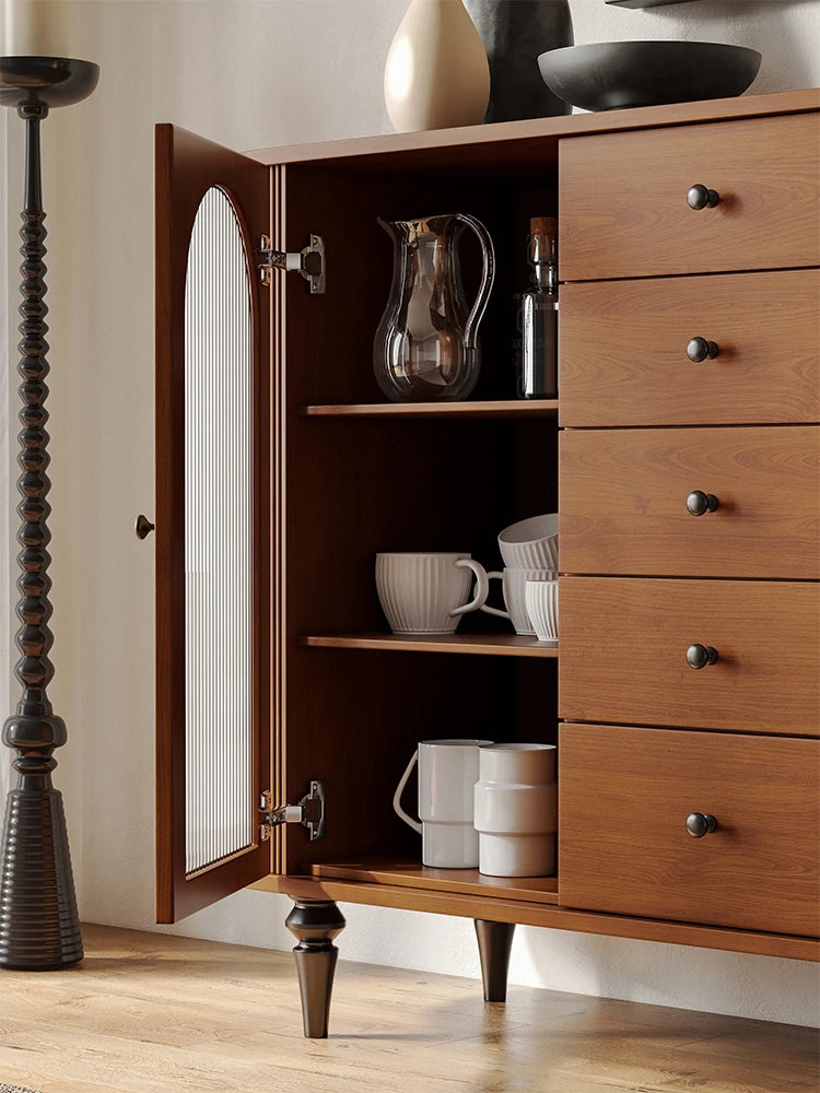 Elegant Multi-Layer Board Cabinet with Glass Doors and Stylish Design – Perfect for Modern Home Décor hsms-4928