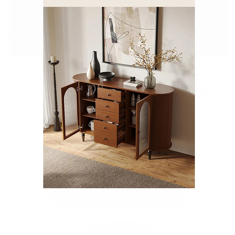 Elegant Multi-Layer Board Cabinet with Glass Doors and Stylish Design – Perfect for Modern Home Décor hsms-4928
