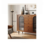 Elegant Multi-Layer Board Cabinet with Glass Doors and Stylish Design – Perfect for Modern Home Décor hsms-4928