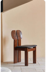 Stylish Ash Wood Chair with PU Leather Seat - Modern Design for Any Space hsms-4934