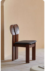 Stylish Ash Wood Chair with PU Leather Seat - Modern Design for Any Space hsms-4934