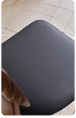 Stylish Ash Wood Chair with PU Leather Seat - Modern Design for Any Space hsms-4934