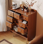 Stylish Solid Wood Cabinet with Tempered Glass Doors - Ideal Storage Solution for Home Decor hsms-4935
