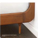 Elegant Solid Wood Bed with Techno Fabric and Red Sandalwood Accents – Stylish Modern Furniture for Your Bedroom hsxz-2156