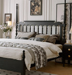 Stylish Red Oak & Pine Bed Frame - Modern Design for Your Bedroom Sanctuary hsxz-2159