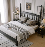 Stylish Red Oak & Pine Bed Frame - Modern Design for Your Bedroom Sanctuary hsxz-2159