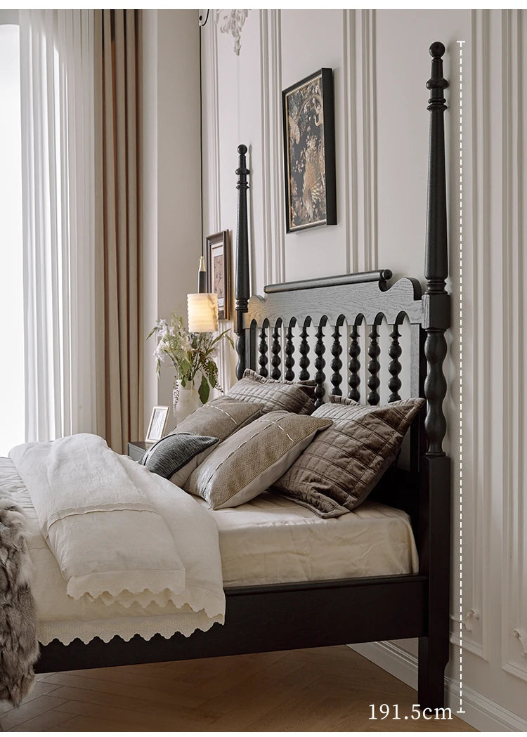 Stylish Red Oak & Pine Bed Frame - Modern Design for Your Bedroom Sanctuary hsxz-2159