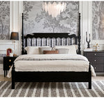 Stylish Red Oak & Pine Bed Frame - Modern Design for Your Bedroom Sanctuary hsxz-2159
