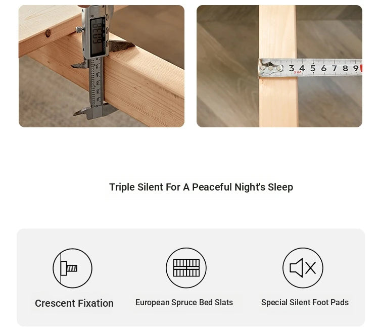 Stylish Red Oak & Pine Bed Frame - Modern Design for Your Bedroom Sanctuary hsxz-2159