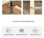 Stylish Red Oak & Pine Bed Frame - Modern Design for Your Bedroom Sanctuary hsxz-2159