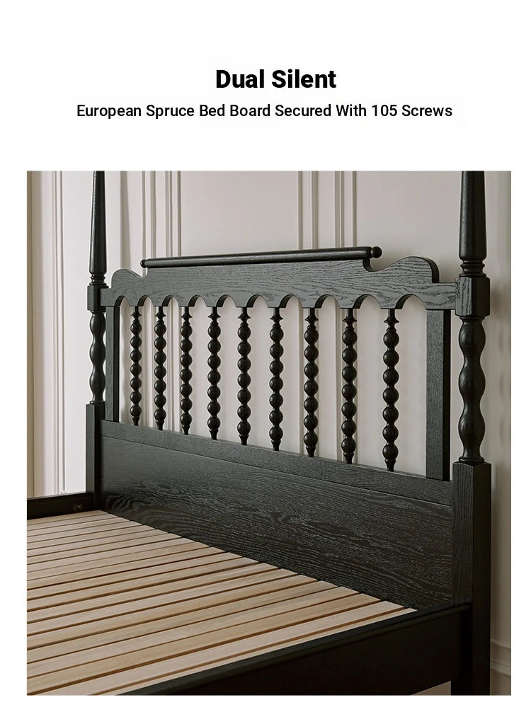 Stylish Red Oak & Pine Bed Frame - Modern Design for Your Bedroom Sanctuary hsxz-2159