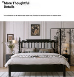 Stylish Red Oak & Pine Bed Frame - Modern Design for Your Bedroom Sanctuary hsxz-2159