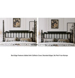 Stylish Red Oak & Pine Bed Frame - Modern Design for Your Bedroom Sanctuary hsxz-2159
