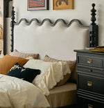Elegant Red Oak Solid Wood Bed with Suede and Foam Comfort - Modern Multi-Layer Design for Stylish Bedrooms hsxz-2162