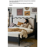 Elegant Red Oak Solid Wood Bed with Suede and Foam Comfort - Modern Multi-Layer Design for Stylish Bedrooms hsxz-2162