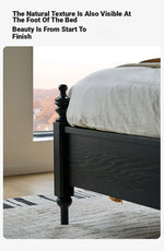 Elegant Red Oak Solid Wood Bed with Suede and Foam Comfort - Modern Multi-Layer Design for Stylish Bedrooms hsxz-2162