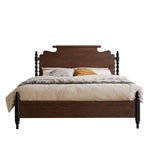 Elegant Solid Red Oak Bed Frame - Sturdy Design with Long Planks, No Splicing for Ultimate Comfort hsxz-2163
