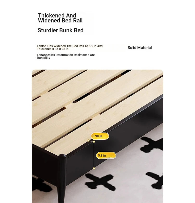 Elegant Black Bed Frame with Synthetic Leather Headboard and Foam Comfort – Multi-Layer Oak & Pine Construction hsxz-2164