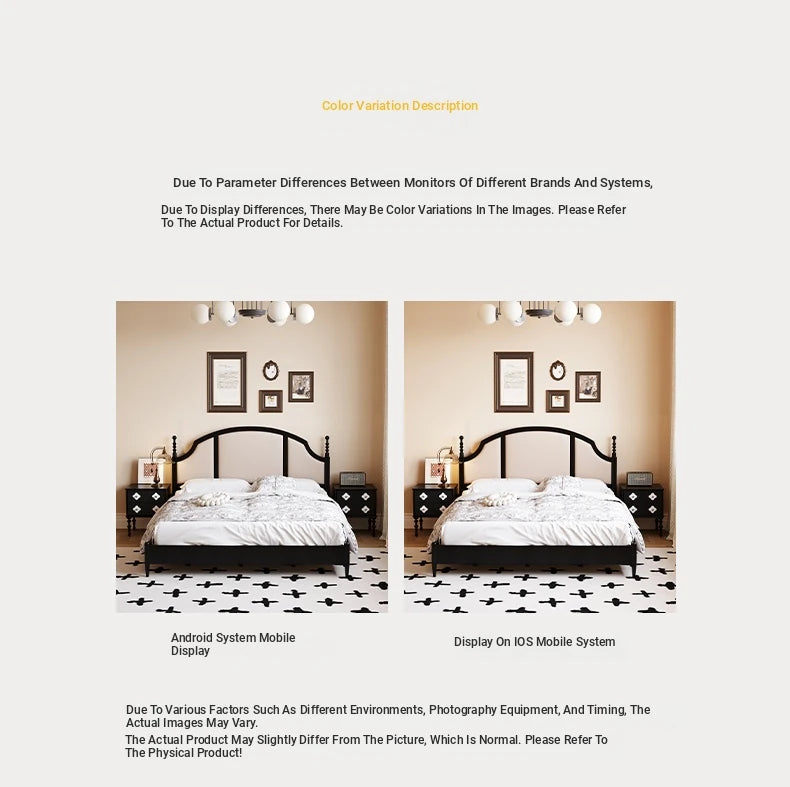 Elegant Black Bed Frame with Synthetic Leather Headboard and Foam Comfort – Multi-Layer Oak & Pine Construction hsxz-2164