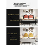 Stylish Pile Fabric Bed with Elegant Ash Wood Frame - Cozy Foam and Pine Design for Ultimate Comfort hsxz-2166