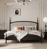 Stylish Cotton-Ramie Bed with Ash Wood Frame and Luxurious Foam Comfort – Perfect for Your Bedroom! hsxz-2168