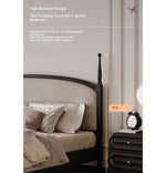 Stylish Cotton-Ramie Bed with Ash Wood Frame and Luxurious Foam Comfort – Perfect for Your Bedroom! hsxz-2168
