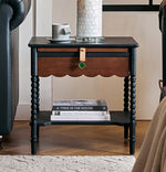 Stylish Red Oak Bedside Cupboard with Unique Design – Perfect for Your Living Room or Bedroom hsxz-2169