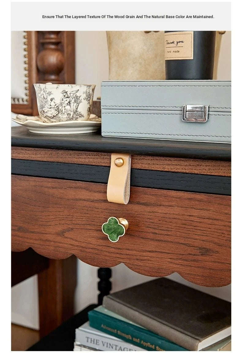 Stylish Red Oak Bedside Cupboard with Unique Design – Perfect for Your Living Room or Bedroom hsxz-2169