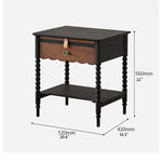 Stylish Red Oak Bedside Cupboard with Unique Design – Perfect for Your Living Room or Bedroom hsxz-2169