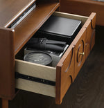 Stylish Solid Wood Bedside Cupboard with Multi-Layer and Metal Density Board, Perfect for Home Bedroom Decor hsxz-2170