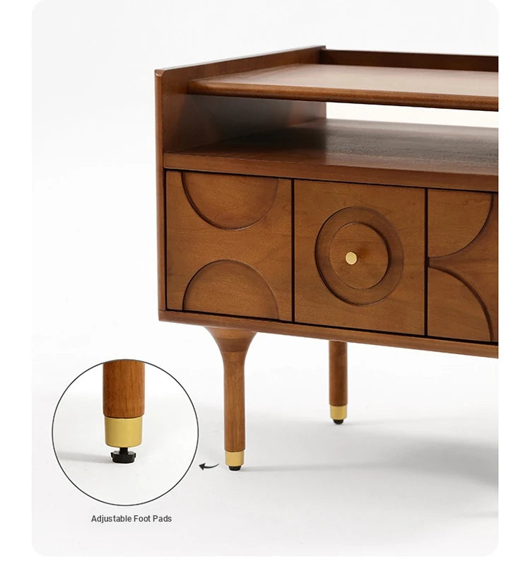 Stylish Solid Wood Bedside Cupboard with Multi-Layer and Metal Density Board, Perfect for Home Bedroom Decor hsxz-2170