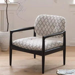 Stylish Solid Wood Chair with Cozy Cotton-Ramie Cushion - Modern Ash Wood Accent Seat for Living Room or Office hsxz-2173