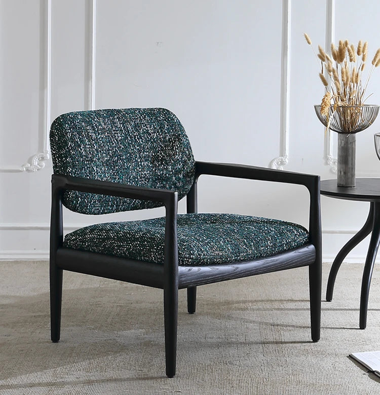 Stylish Solid Wood Chair with Cozy Cotton-Ramie Cushion - Modern Ash Wood Accent Seat for Living Room or Office hsxz-2173