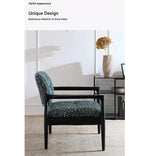 Stylish Solid Wood Chair with Cozy Cotton-Ramie Cushion - Modern Ash Wood Accent Seat for Living Room or Office hsxz-2173
