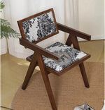 Stylish Foam Upholstered Armchair with Ash Wood Frame - Modern Pile Fabric Accent Chair hsxz-2175