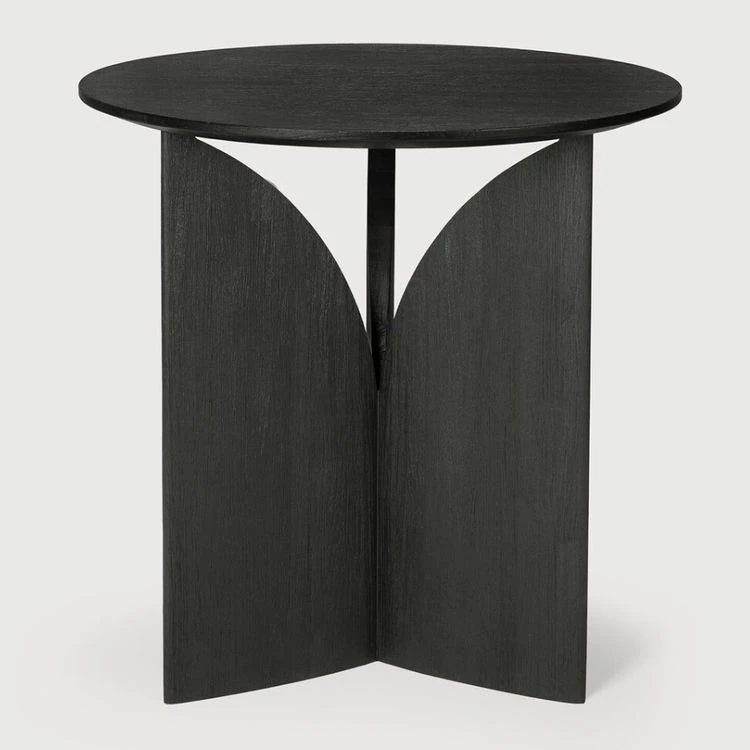 Stylish Round Oak Tea Table with Unique Base Design - Modern Home Furniture Accent Piece hsxz-2176