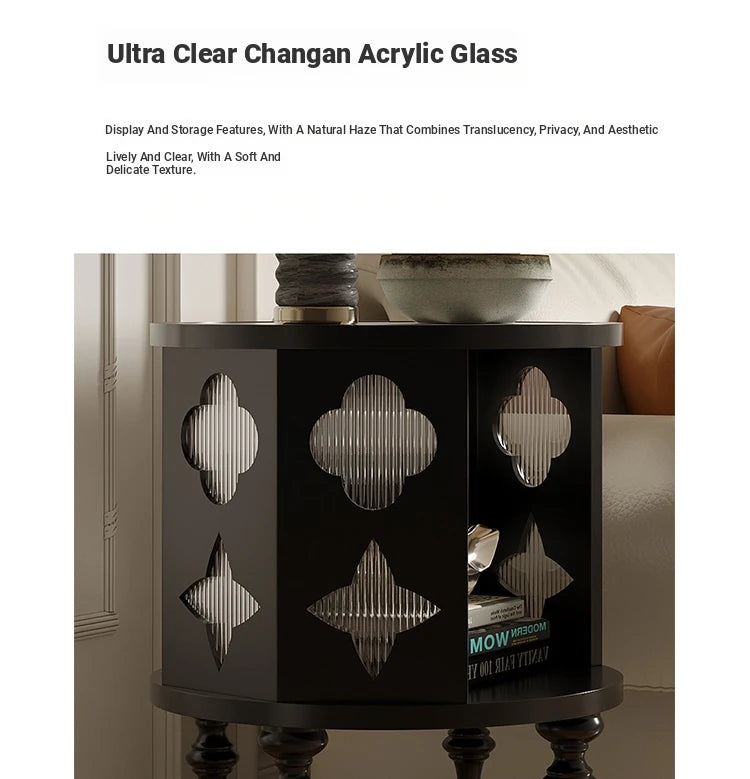 Elegant Glass Tea Table with Multi-Layer Board Design - Stylish Decorative Accent for Living Room hsxz-2178