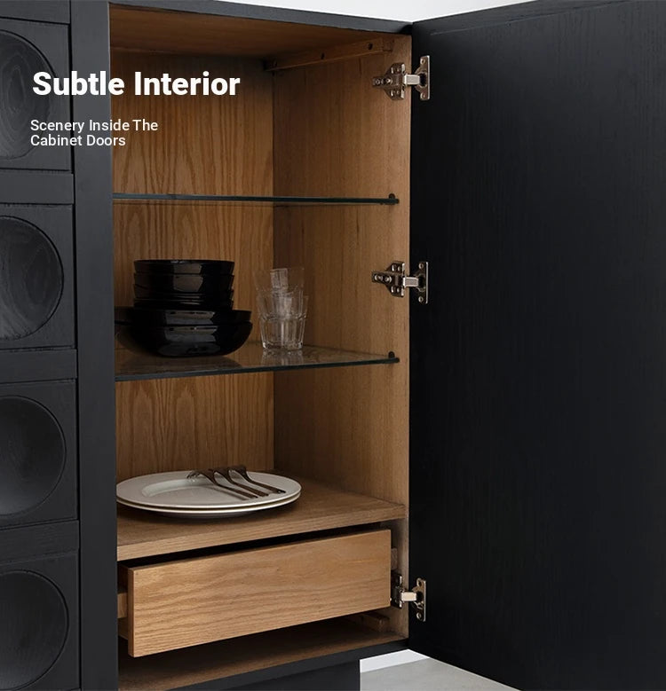 Modern Multi-Layer Board Glass Cabinet - Stylish Storage Solution for Your Home hsxz-2180