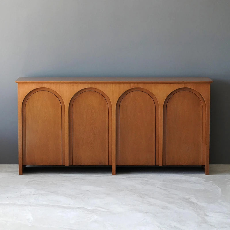 Stylish Multi-Layer Board Cabinet with Elegant Arch Design – Perfect for Modern Living Spaces hsxz-2182