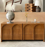 Stylish Multi-Layer Board Cabinet with Elegant Arch Design – Perfect for Modern Living Spaces hsxz-2182