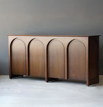 Stylish Multi-Layer Board Cabinet with Elegant Arch Design – Perfect for Modern Living Spaces hsxz-2182