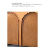 Stylish Multi-Layer Board Cabinet with Elegant Arch Design – Perfect for Modern Living Spaces hsxz-2182