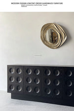 Stylish Multi-Layer Board Cabinet with Unique Textured Design for Modern Living Spaces hsxz-2186