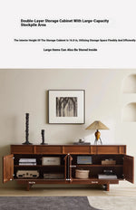 Stylish Solid Wood Cabinet – Perfect Height for Easy Access and Elegant Storage Solution hsxz-2187
