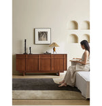 Stylish Solid Wood Cabinet – Perfect Height for Easy Access and Elegant Storage Solution hsxz-2187