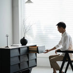 Stylish Ash Wood & Chinese Fir Cabinet with Unique Multi-Layer Design – Modern Storage Solution for Any Room hsxz-2188