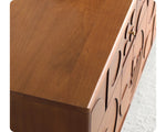 Stylish Solid Wood Cabinet with Unique Geometric Design - Perfect for Home Organization! hsxz-2191
