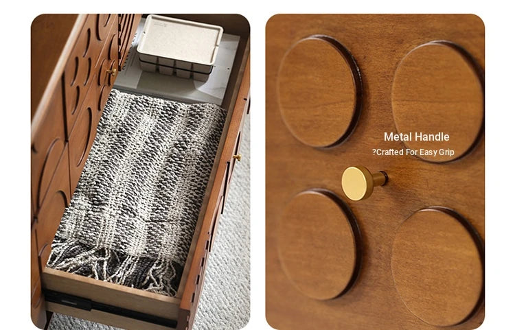 Stylish Solid Wood Cabinet with Unique Geometric Design - Perfect for Home Organization! hsxz-2191