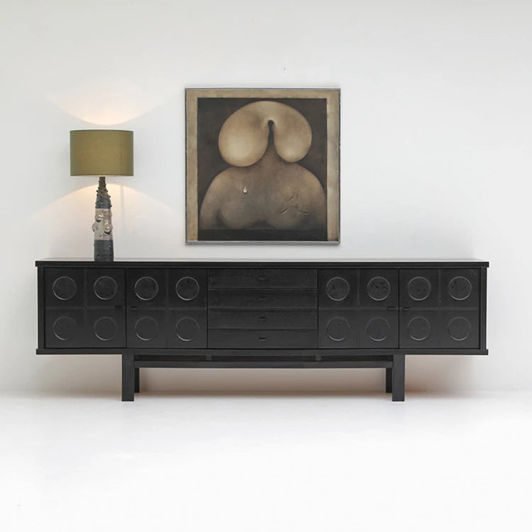 Stylish Ash Wood TV Cabinet with Modern Design and Ample Storage hsxz-2192